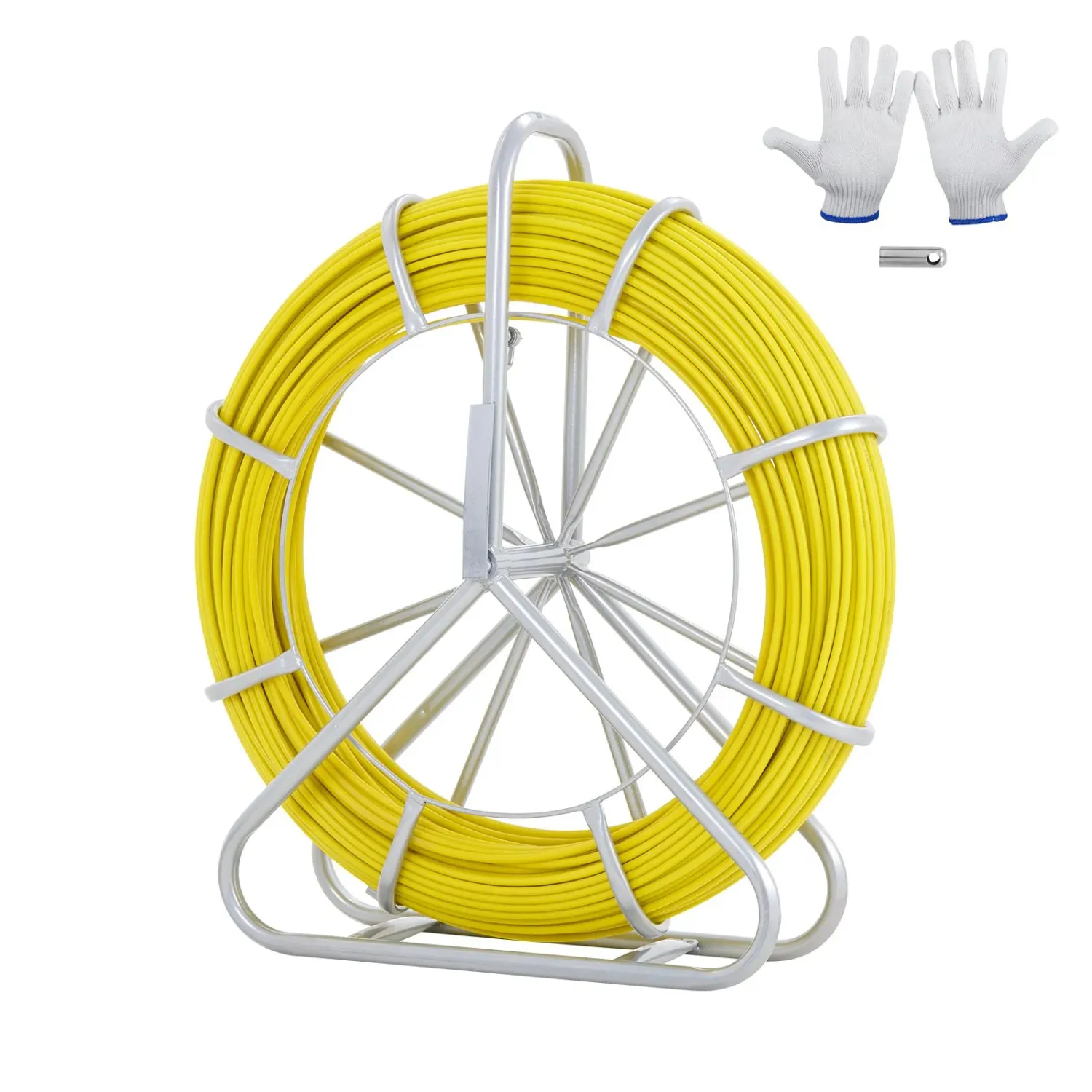 Duct Rodder Fish Tape Electrical Cable Running Puller, Length Size: 130m  [6mm X 130m]