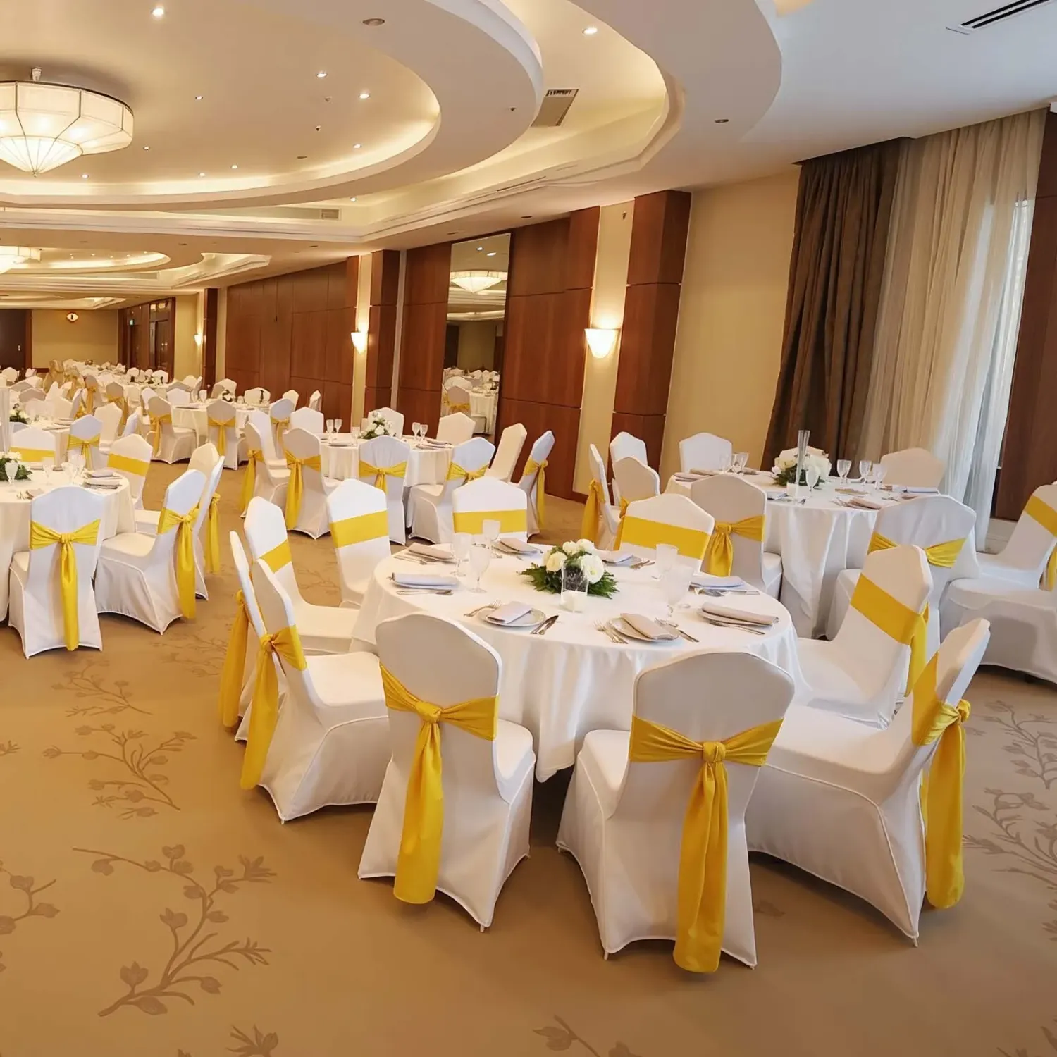 50PCS White Spandex Folding Chair Covers, Stretch Washable Universal Slipcovers for Events &amp; Weddings