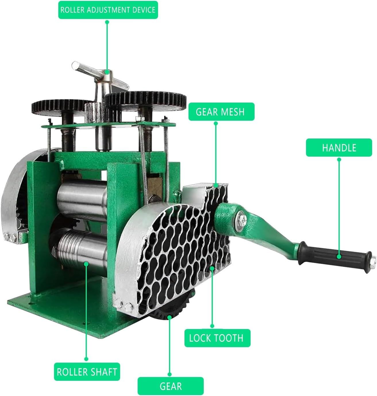 Manual Jewelry Rolling Mill Metal Sheet &amp; Wire Roller