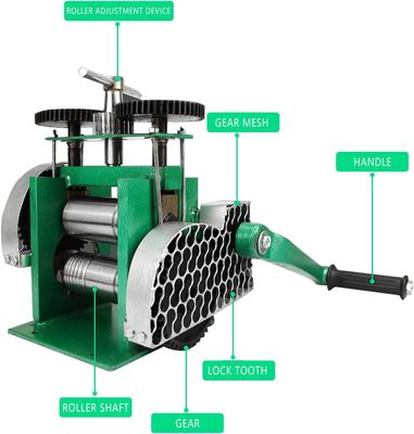 Manual Jewelry Rolling Mill Metal Sheet &amp; Wire Roller
