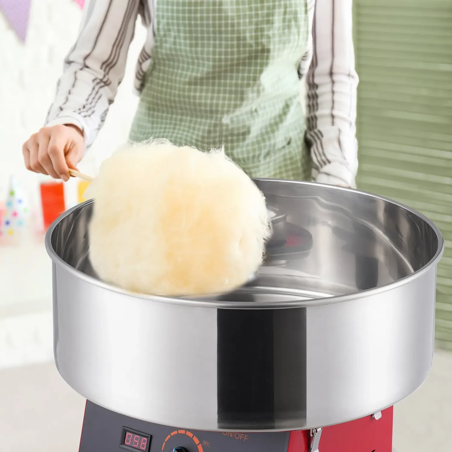 Cotton Candy Machine for Party and Carnival, Commercial Electric Cotton Candy Maker