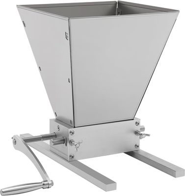 Manual Grain Mill Grinder Adjustable Roller 4L Barley Wheat Crusher
