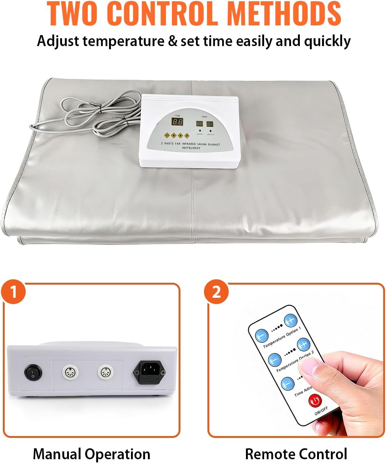 Infrared Sauna Blanket | 2-Zone Digital Heat | Portable Oxford Detox Blanket with Remote | Home Spa &amp; Beauty Salon Quality