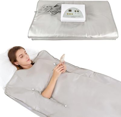 Infrared Sauna Blanket | 2-Zone Digital Heat | Portable Oxford Detox Blanket with Remote | Home Spa &amp; Beauty Salon Quality