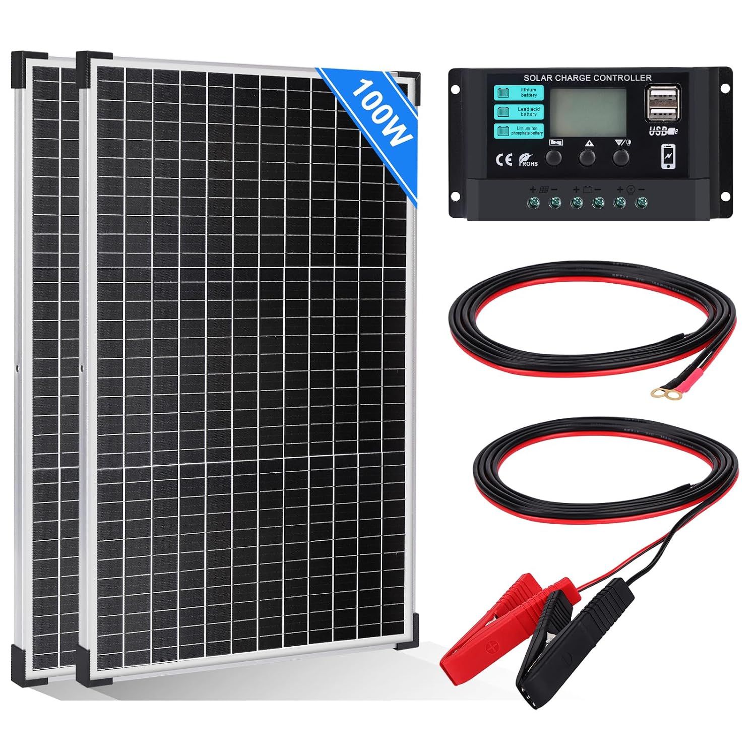 Solar Panel Kit, Solar Off-grid System for Houses, Campervan