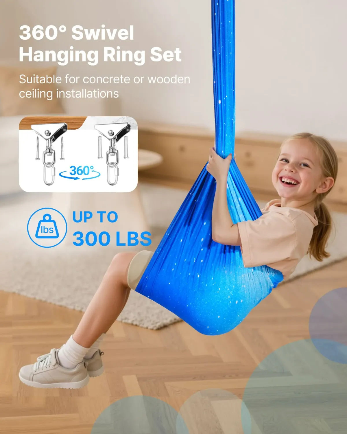 Sensory Swing Double Layer Fabric Hammock