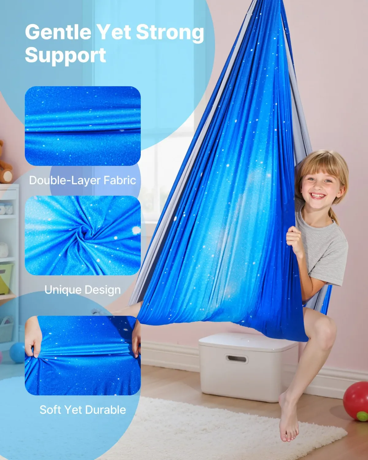 Sensory Swing Double Layer Fabric Hammock