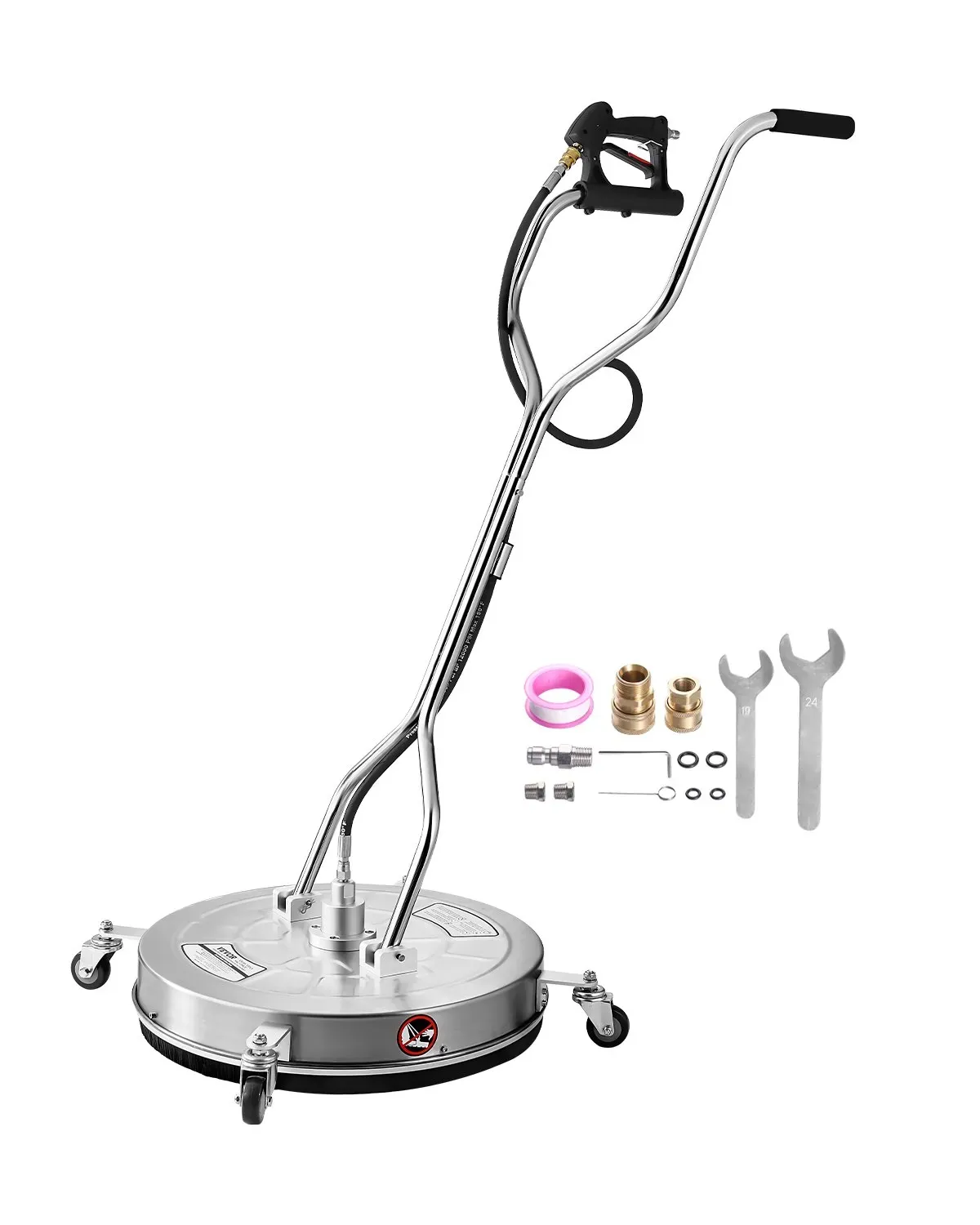Stainless Steel Pressure Washer Flat Surface Cleaner