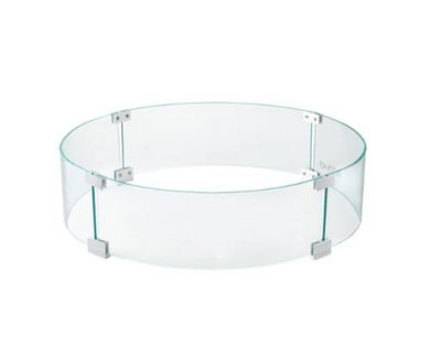 Tempered Glass Fire Pit Wind Guard