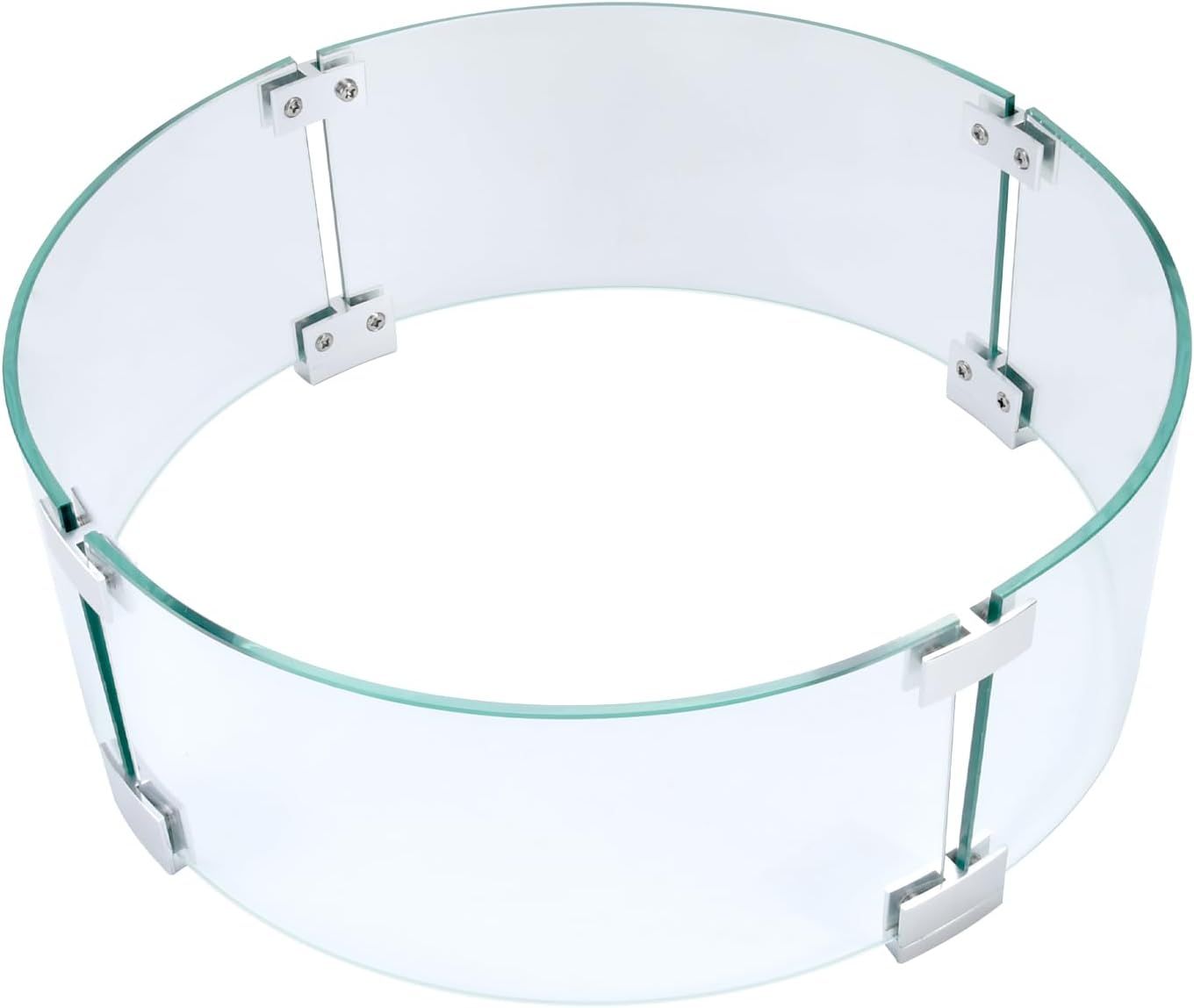 Fire Pit Glass Wind Guard