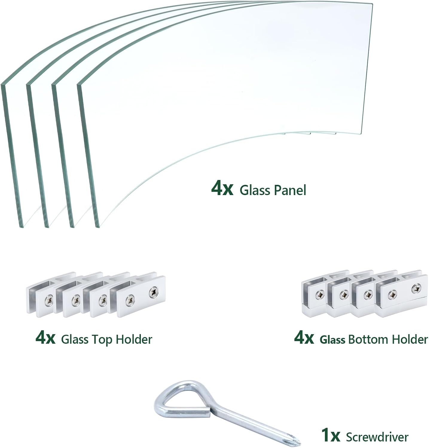 Fire Pit Glass Wind Guard