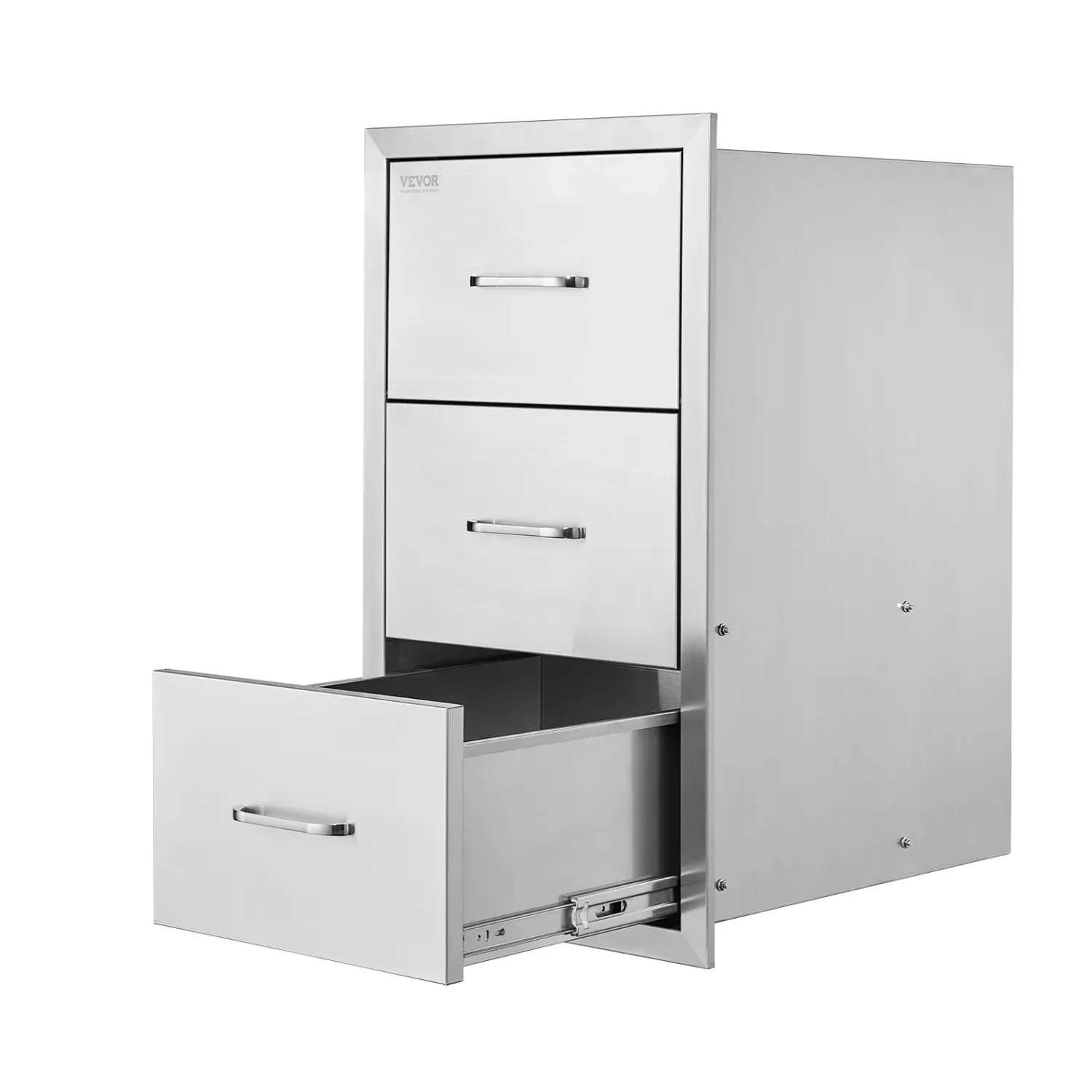 Stainless Steel BBQ Island Triple Drawers