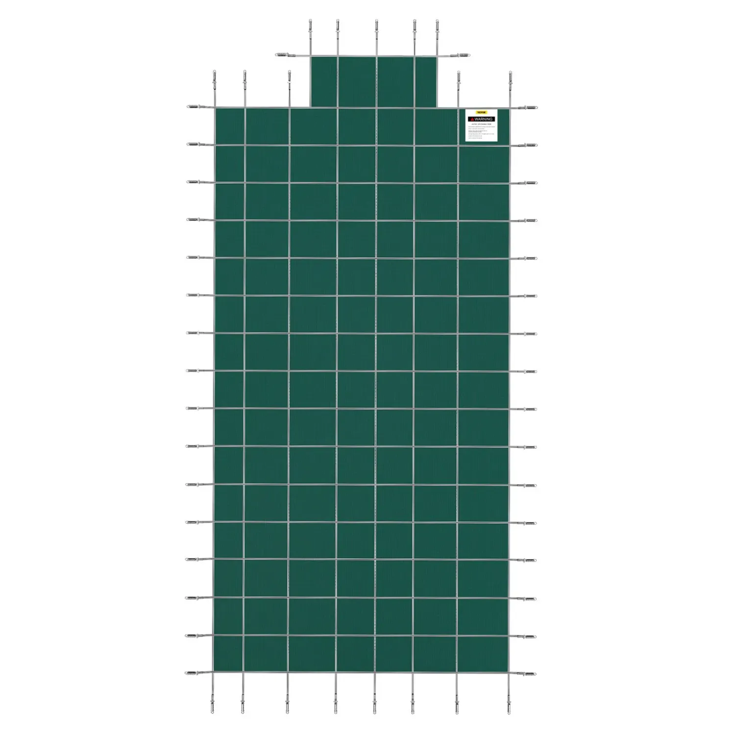 Safety 20 × 40 ft Inground Pool Cover – Heavy-Duty Mesh with Brass Anchors &amp; Springs