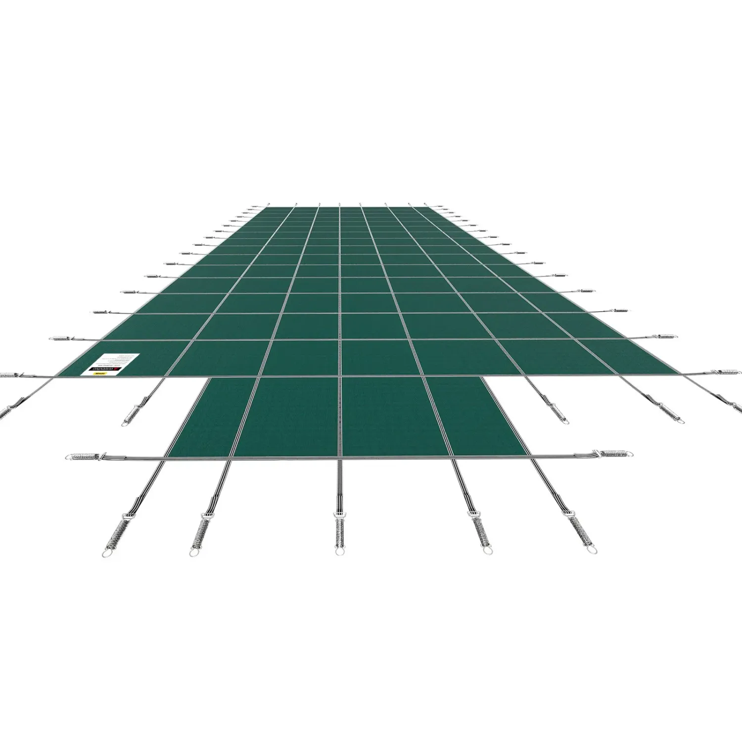Safety 20 × 40 ft Inground Pool Cover – Heavy-Duty Mesh with Brass Anchors &amp; Springs