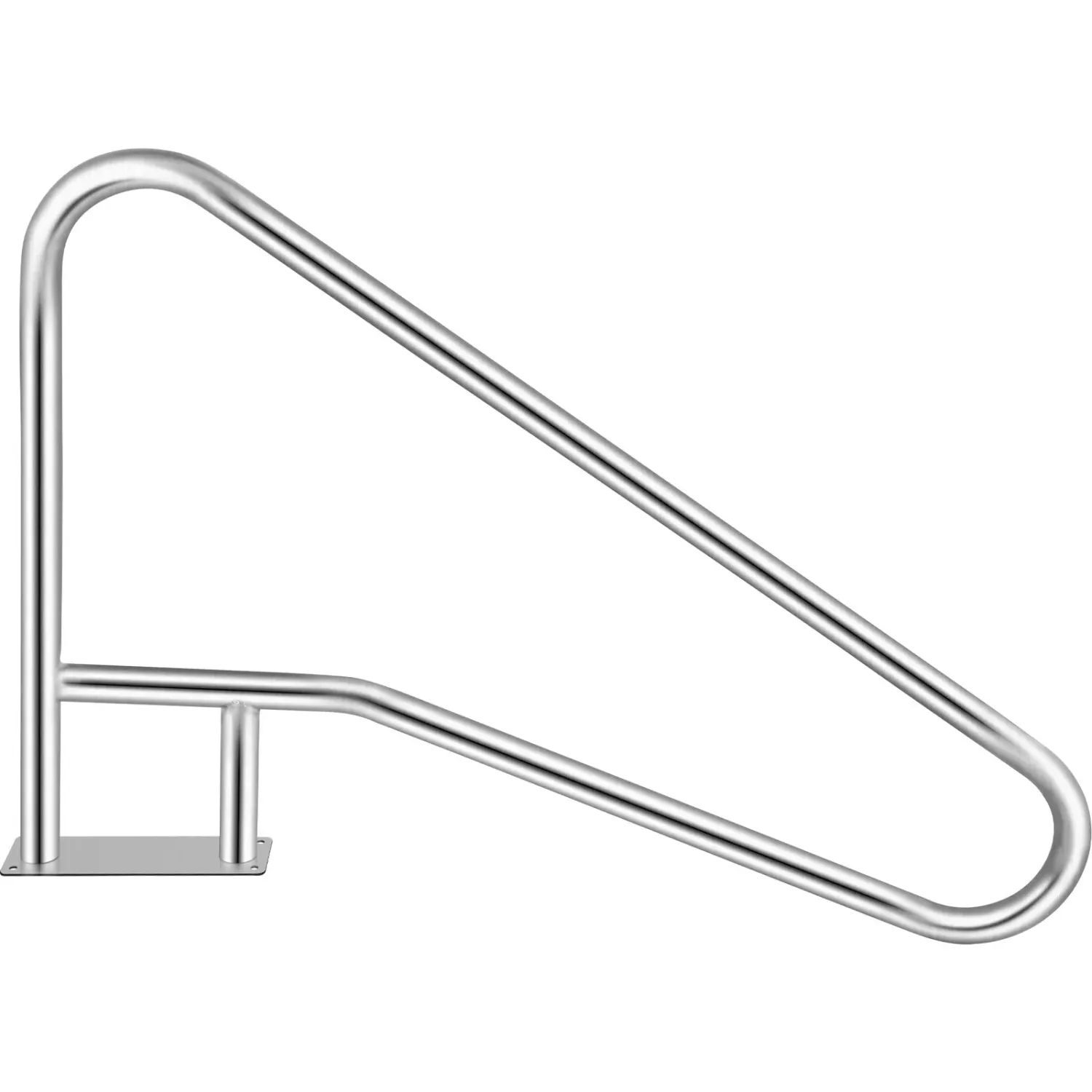 Pool Handrail 4FT Stainless Steel Swimming with Nylon Grip Cover