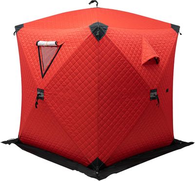 Portable Ice Fishing Tent 1–2 Person Waterproof Windproof Thermal Shelter 145 × 145 × 165cm