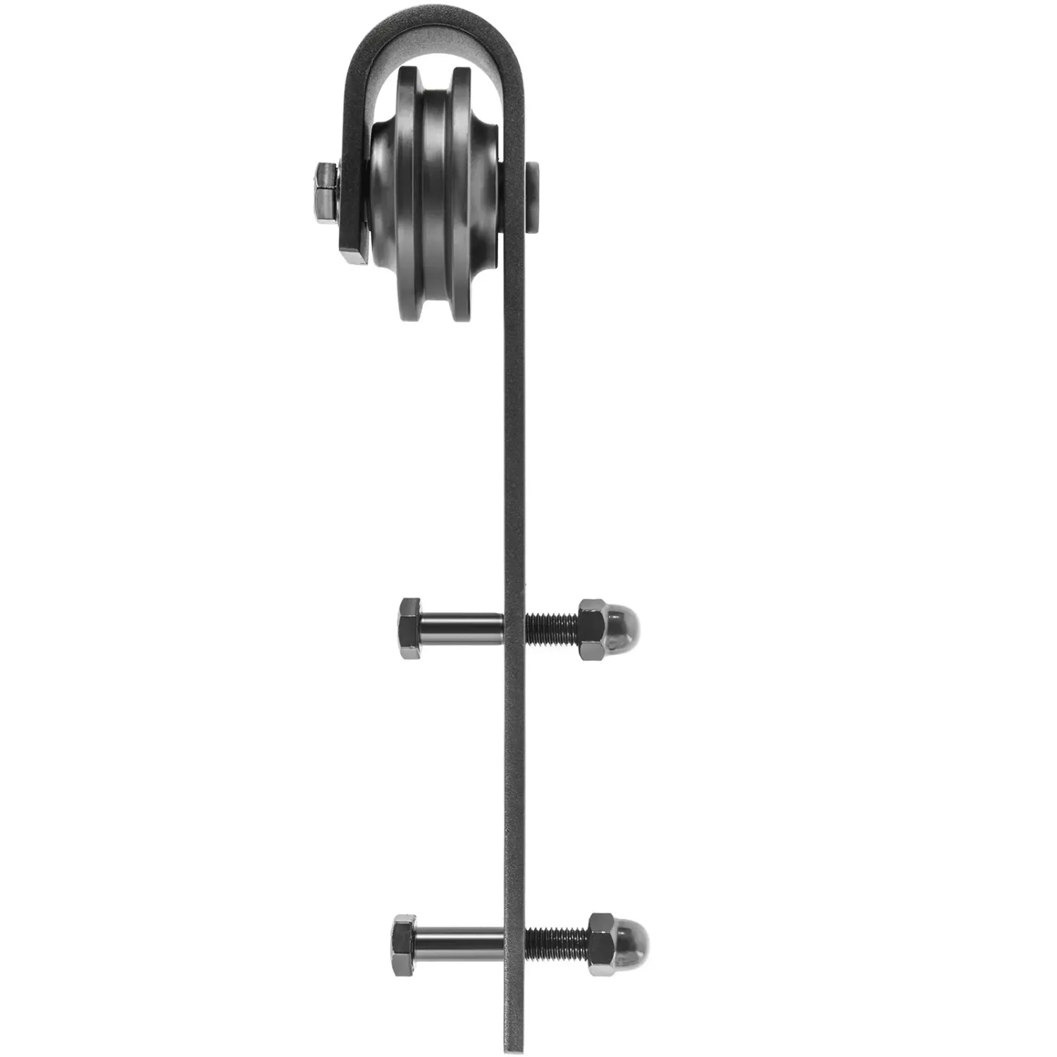 Sliding 12FT Double Sliding Barn Door Hardware Kit – Heavy-Duty Carbon Steel