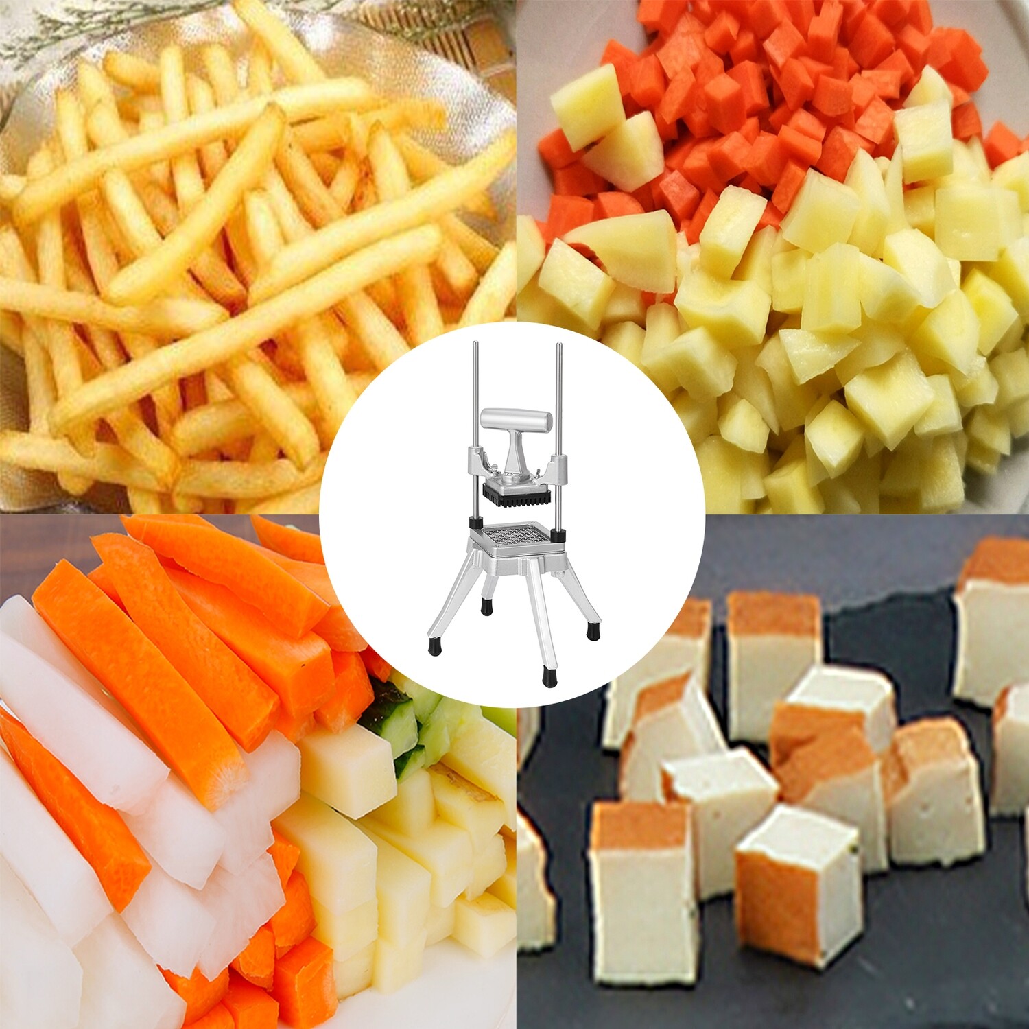 Stainless Steel 1/4-Inch Commercial Vegetable Dicer