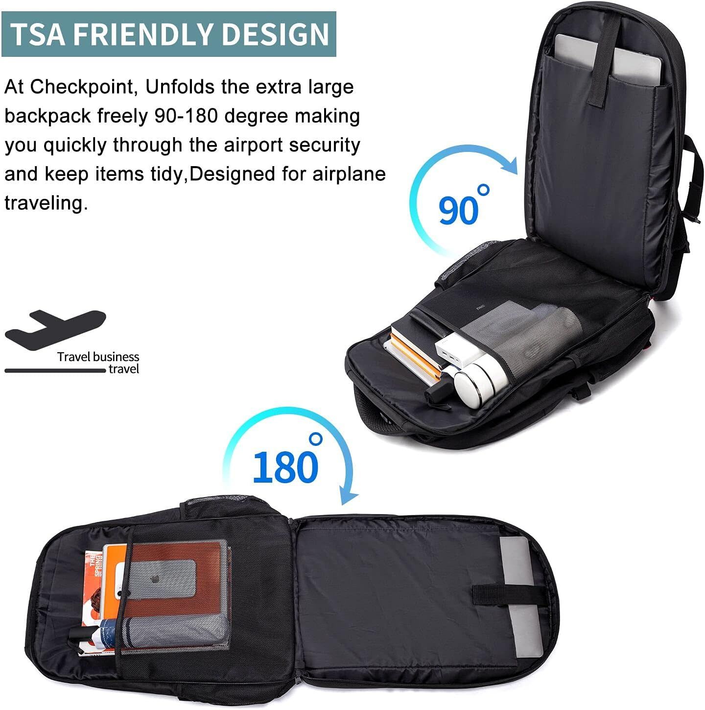 50L Business Backpack Water Resistant Laptop Bag