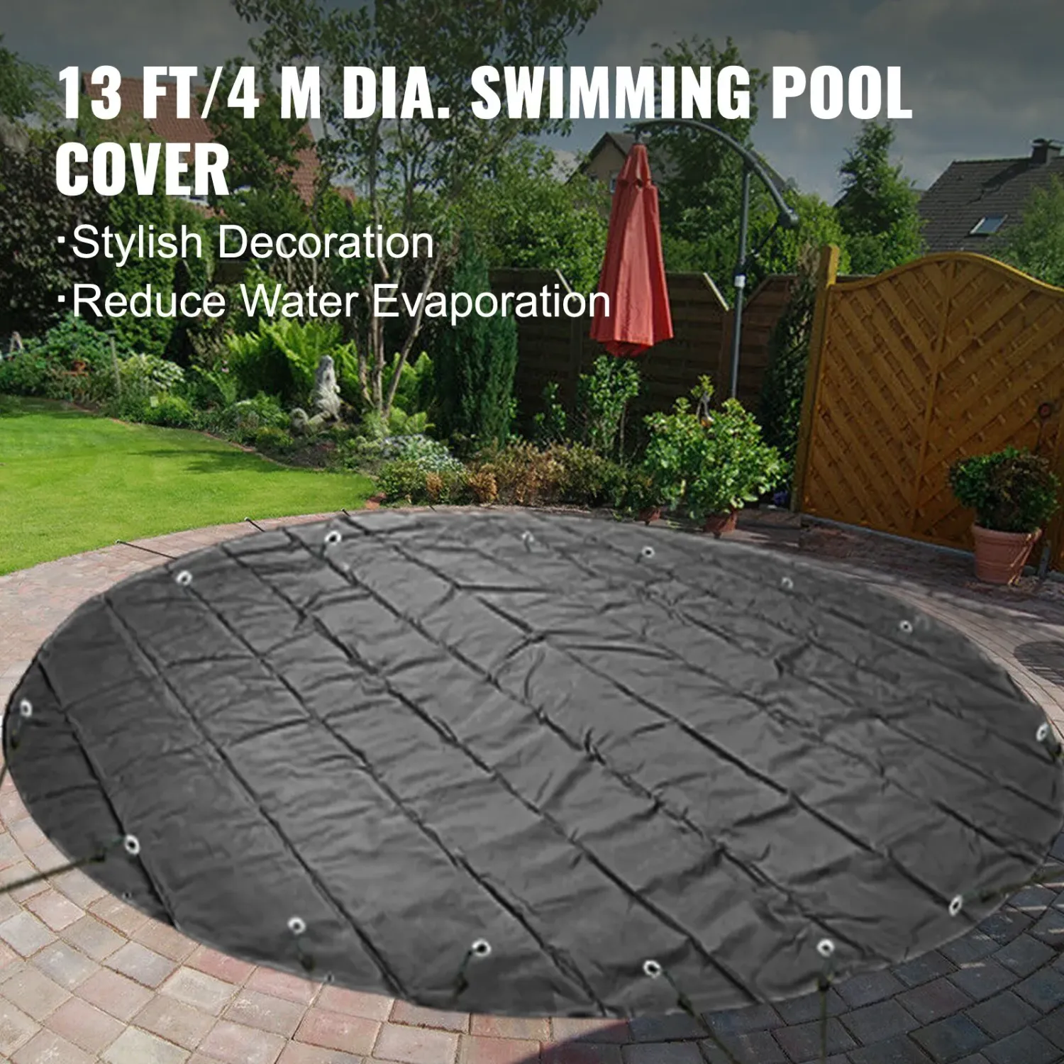 Safety 4m Round Pool Cover – Heavy-Duty PVC Cover for 3.7m Pools