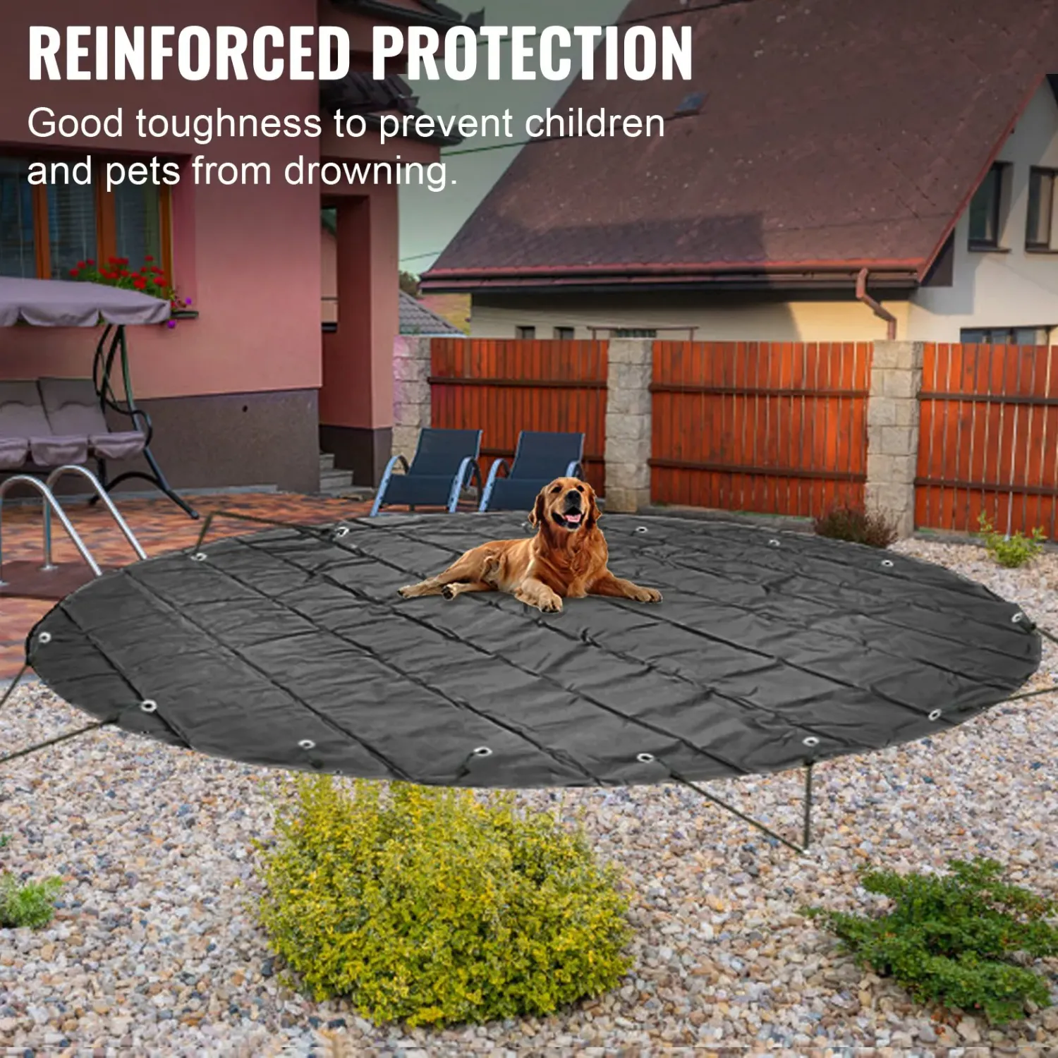 Safety 4m Round Pool Cover – Heavy-Duty PVC Cover for 3.7m Pools