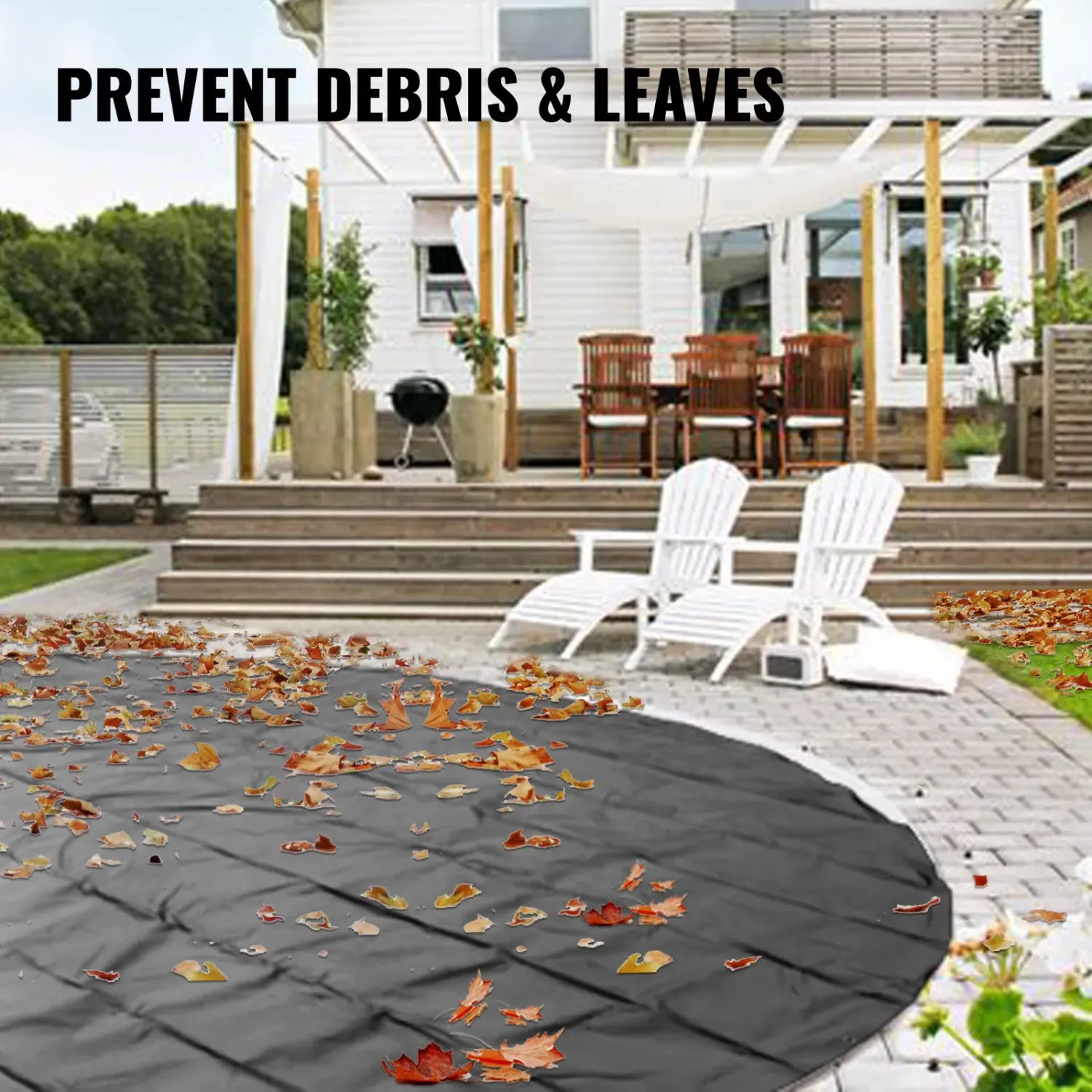 Safety 4m Round Pool Cover – Heavy-Duty PVC Cover for 3.7m Pools