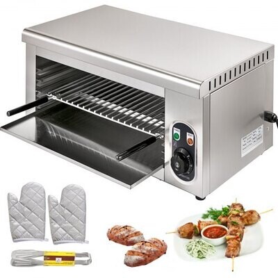 Electric Salamander Grill Stainless Steel Broiler