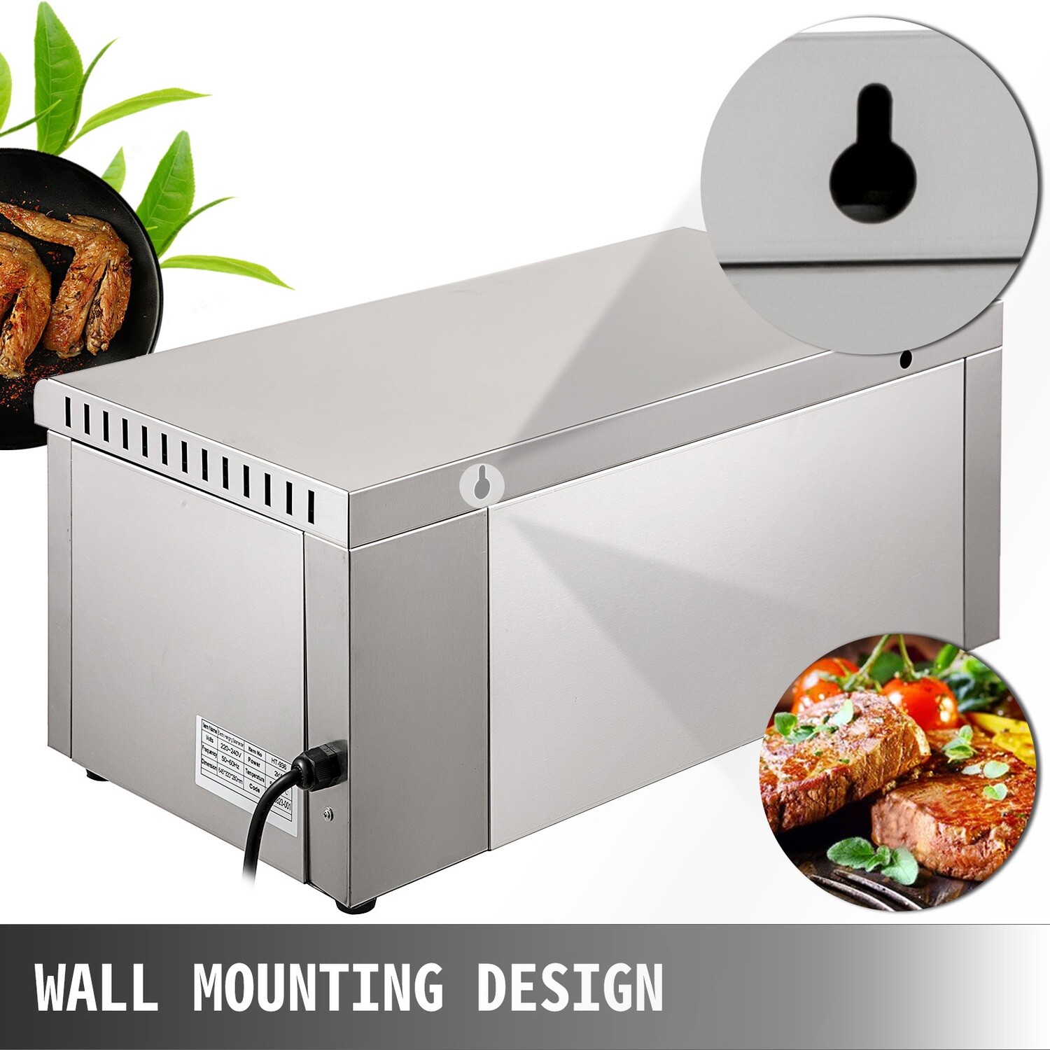 Electric Salamander Grill Stainless Steel Broiler