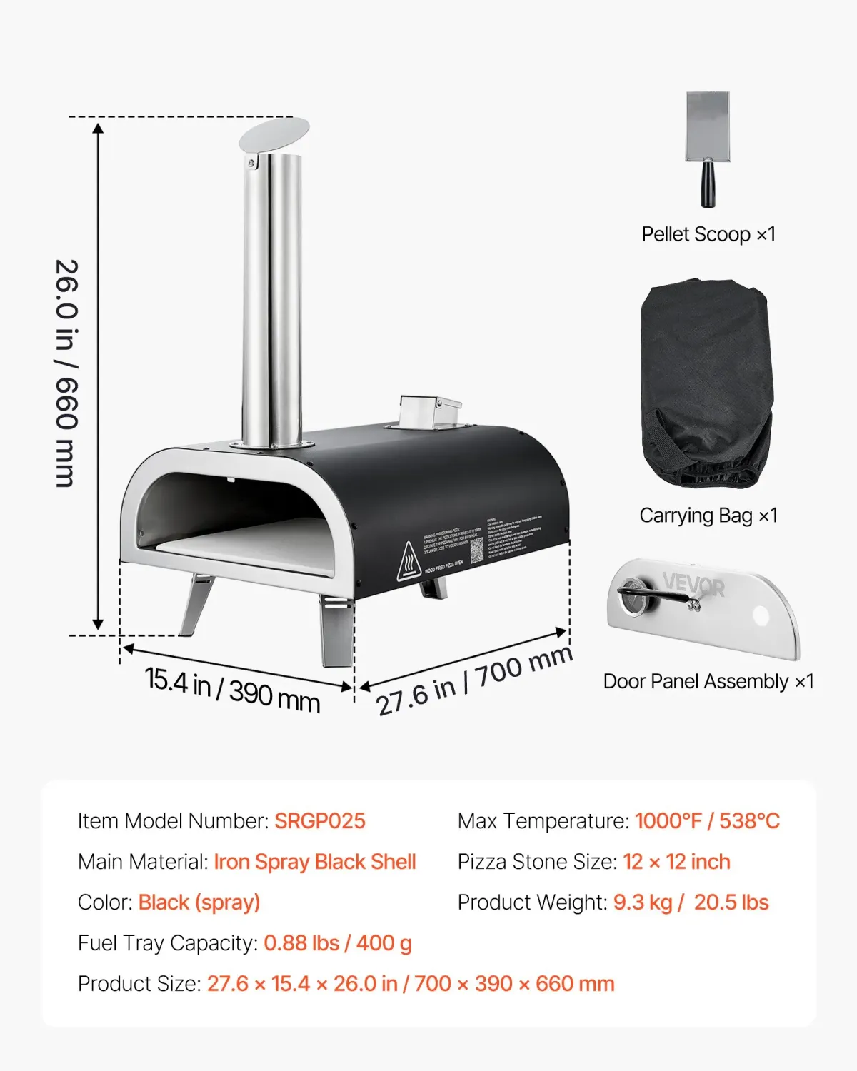 12 Inch Pizza Oven