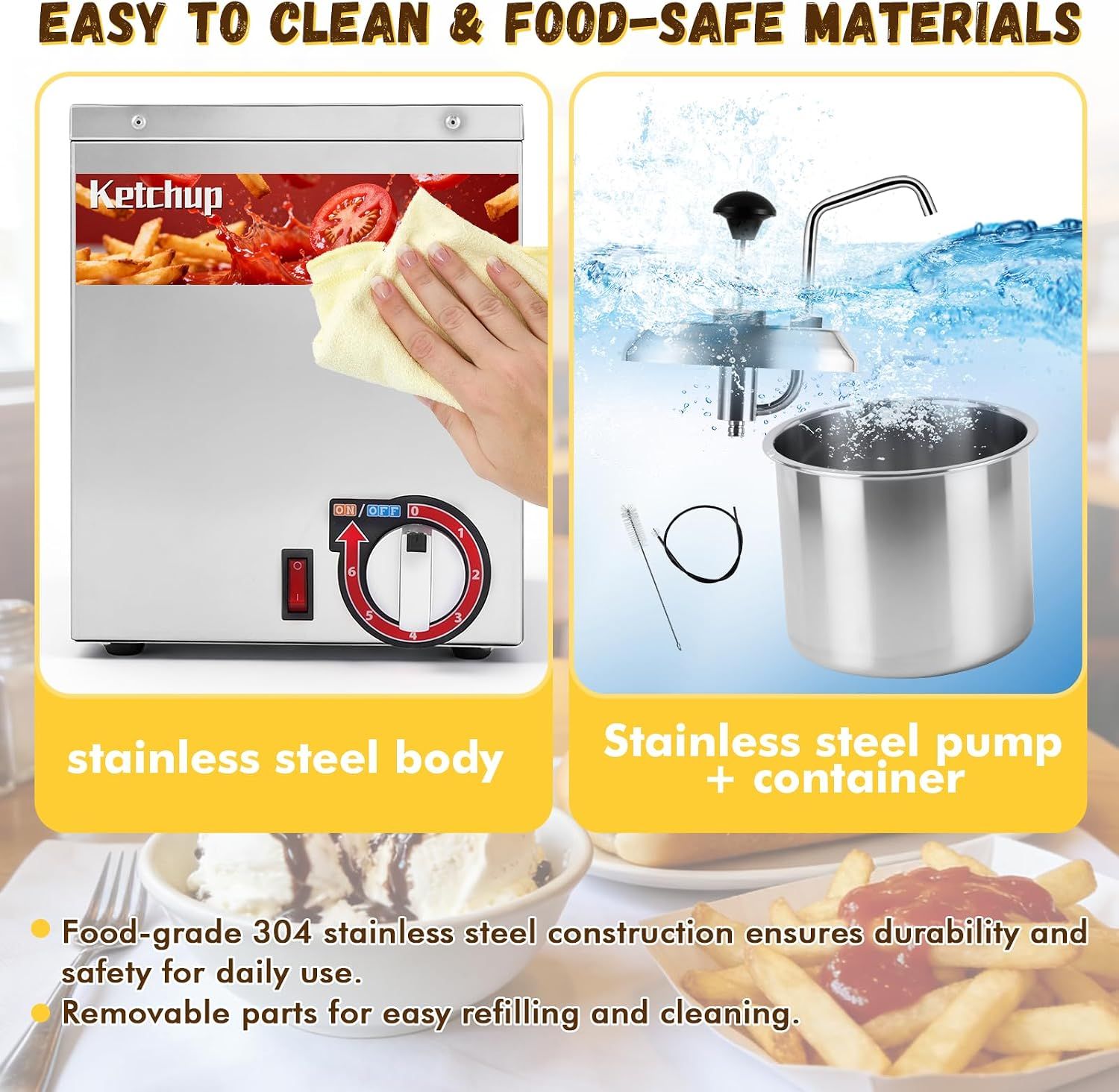 Electric Nacho Cheese Warmer Commercial Dispenser