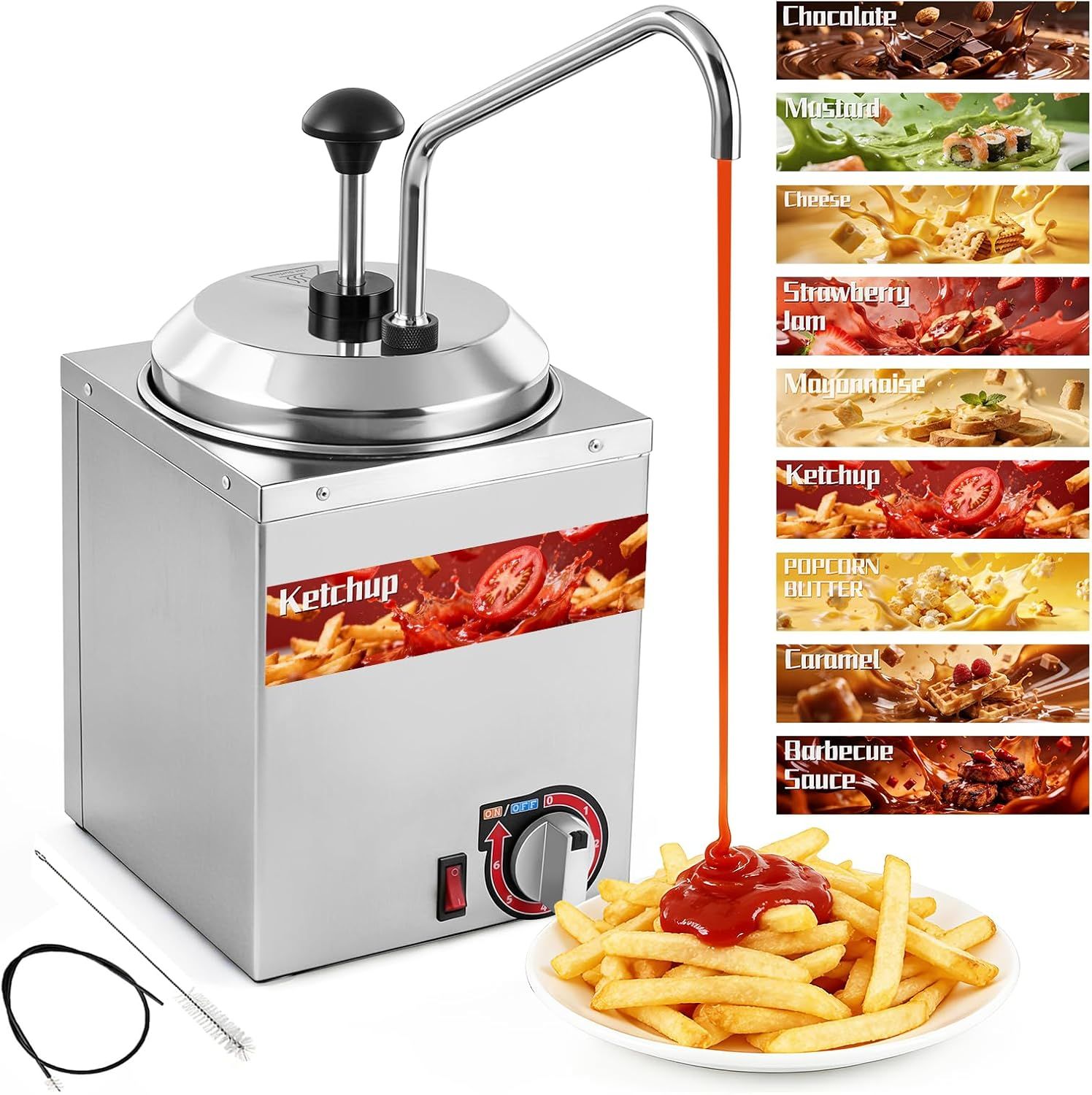 Electric Nacho Cheese Warmer Commercial Dispenser