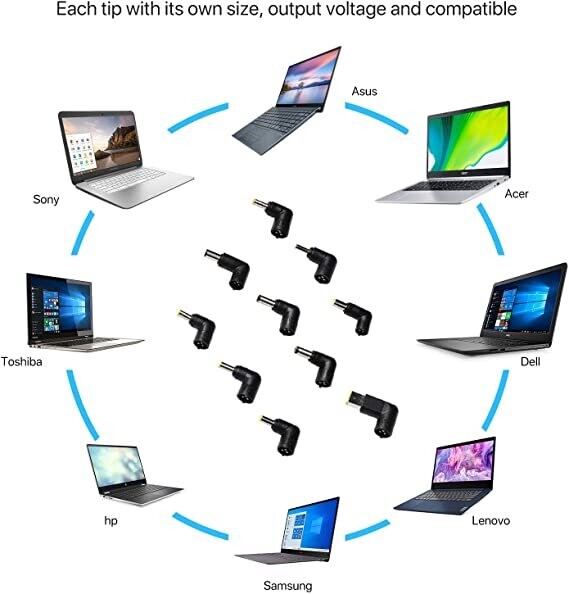 Universal Power Supply for Notebook Laptop Charger