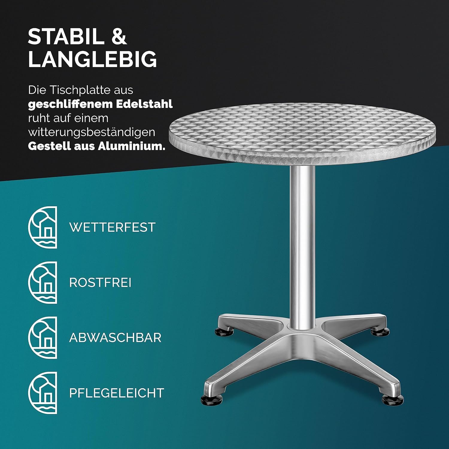 Height-Adjustable Bistro Bar Table