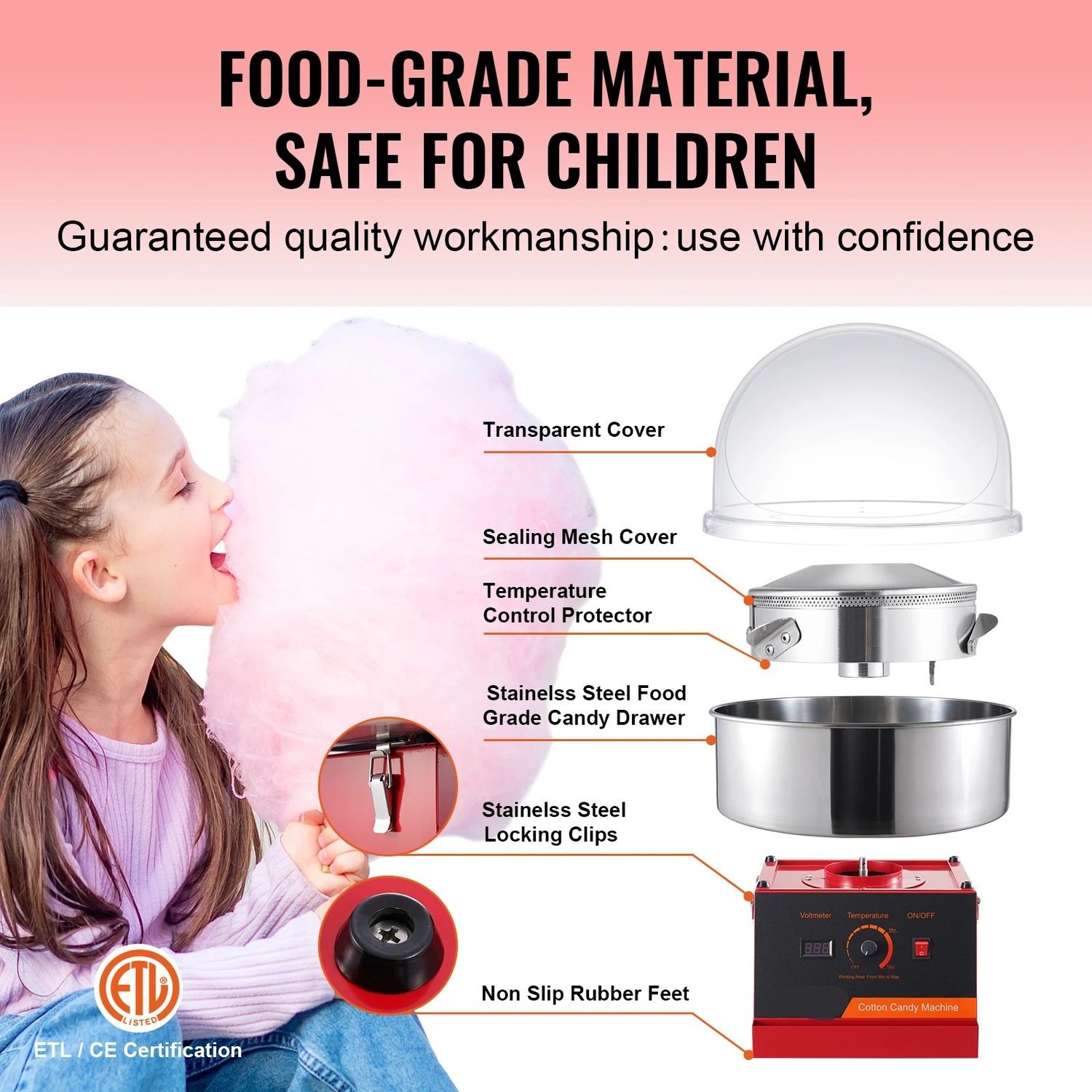 Electric Cotton Candy Machine Commercial
