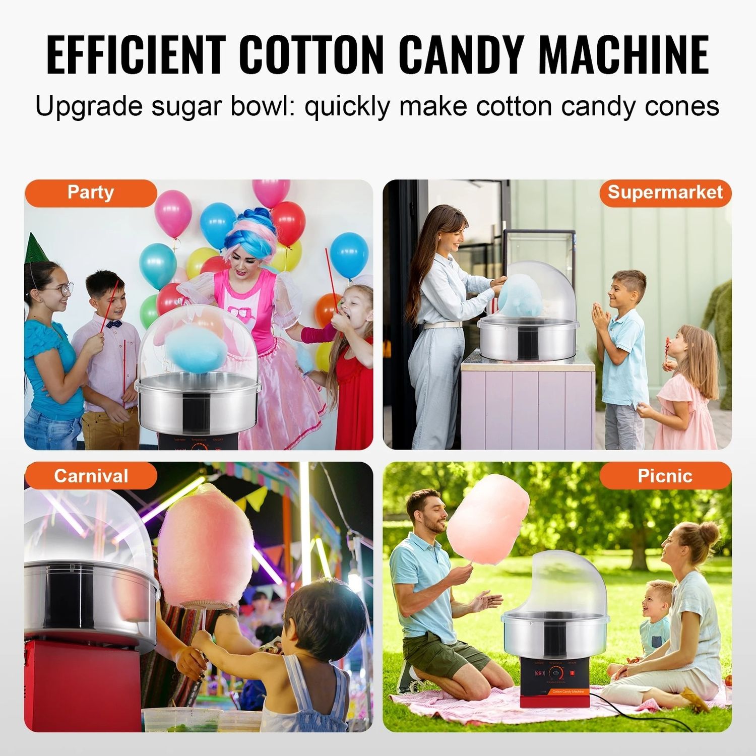 Electric Cotton Candy Machine Commercial