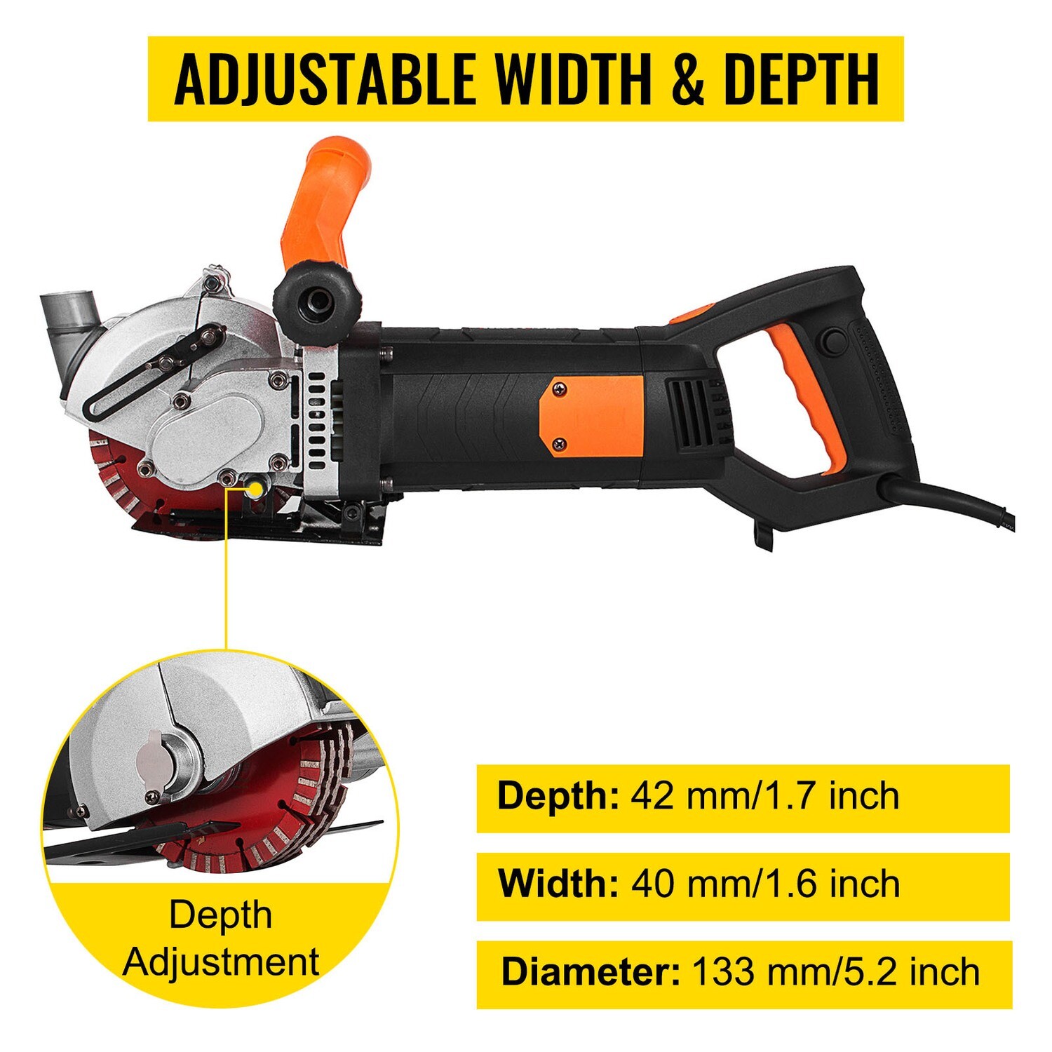 Electric Wall Groove Cutting Machine – High-Precision Slotting Tool for Concrete, Brick,