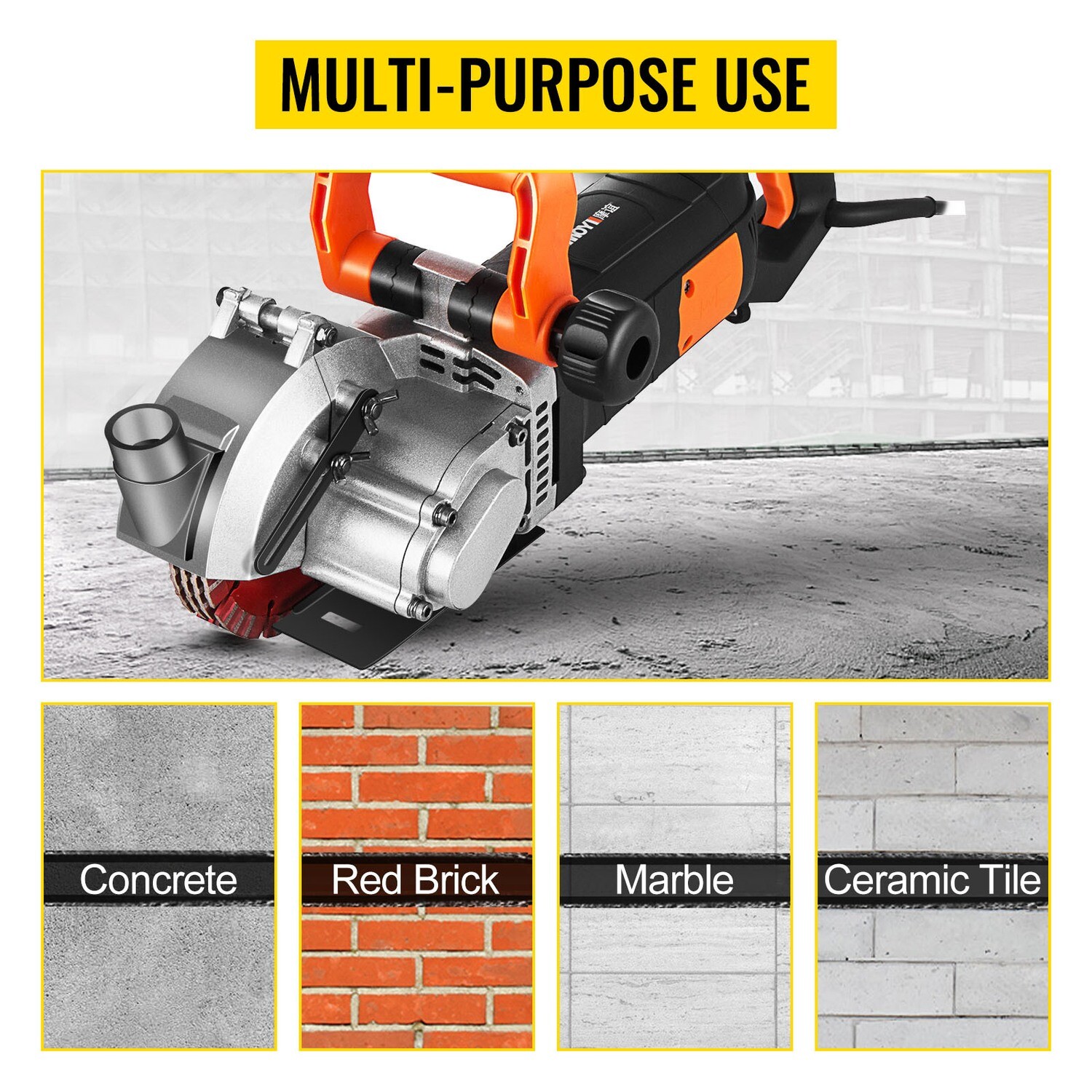 Electric Wall Groove Cutting Machine – High-Precision Slotting Tool for Concrete, Brick,