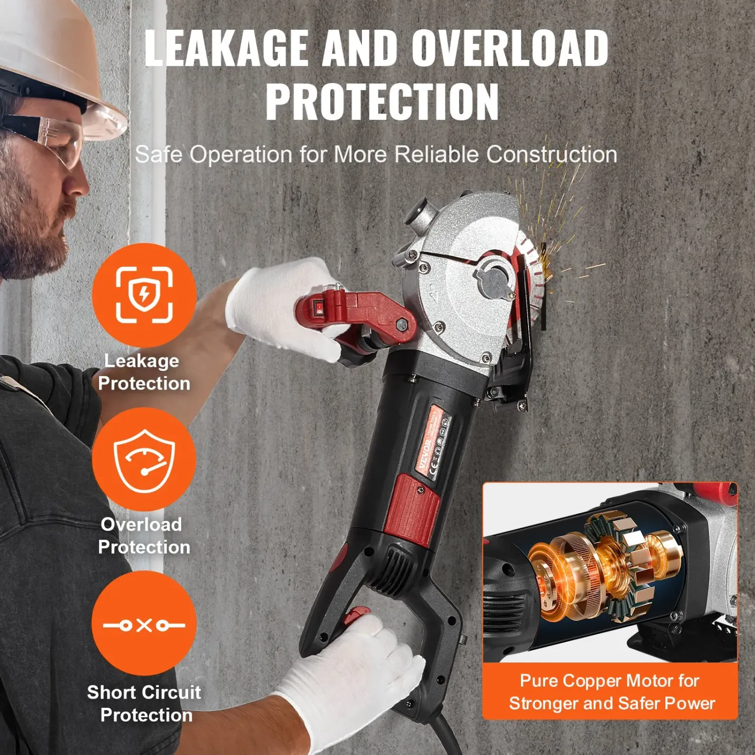 Wall Chaser 2500W Wall Cutting Groove Machine