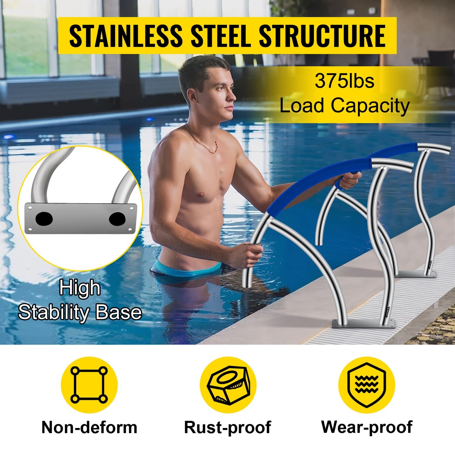 Swimming Pool Handrail Ladder Handrail