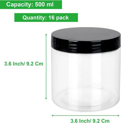 Airtight Plastic Storage Jars with Lids