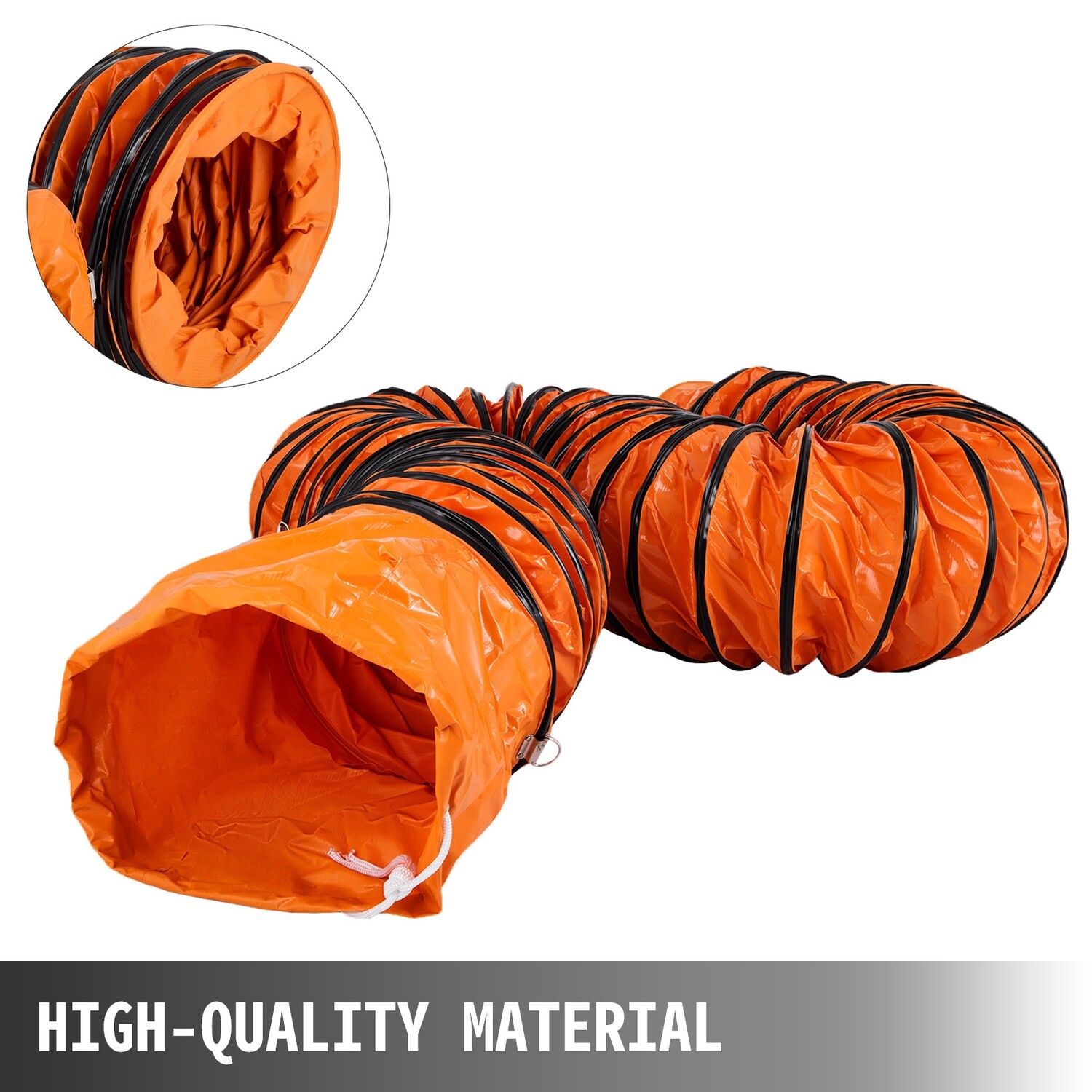 Pvc 32FT Flexible Duct Hosing – 12-Inch Portable Ventilation Duct