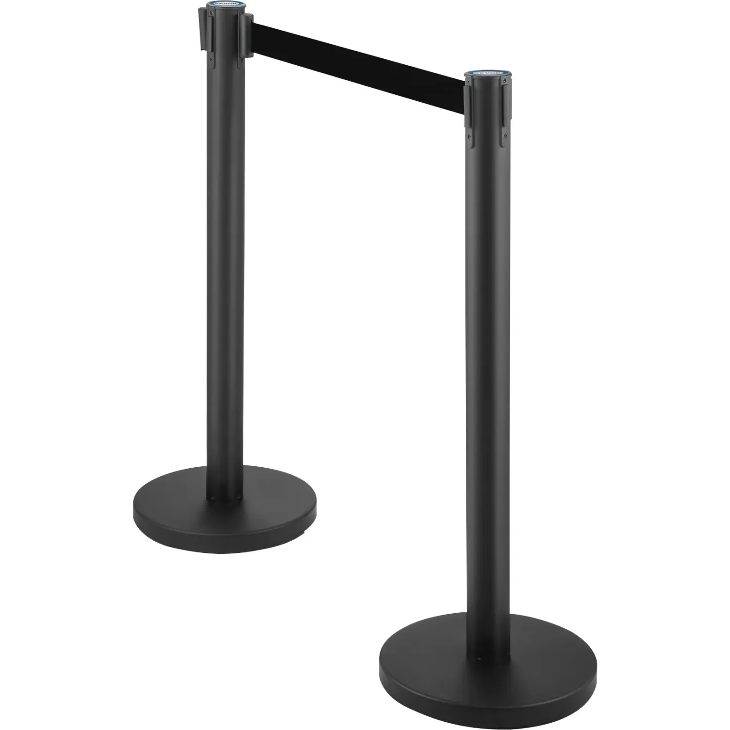 6 Piece Crowd Control Stanchion Set with Retractable Belt