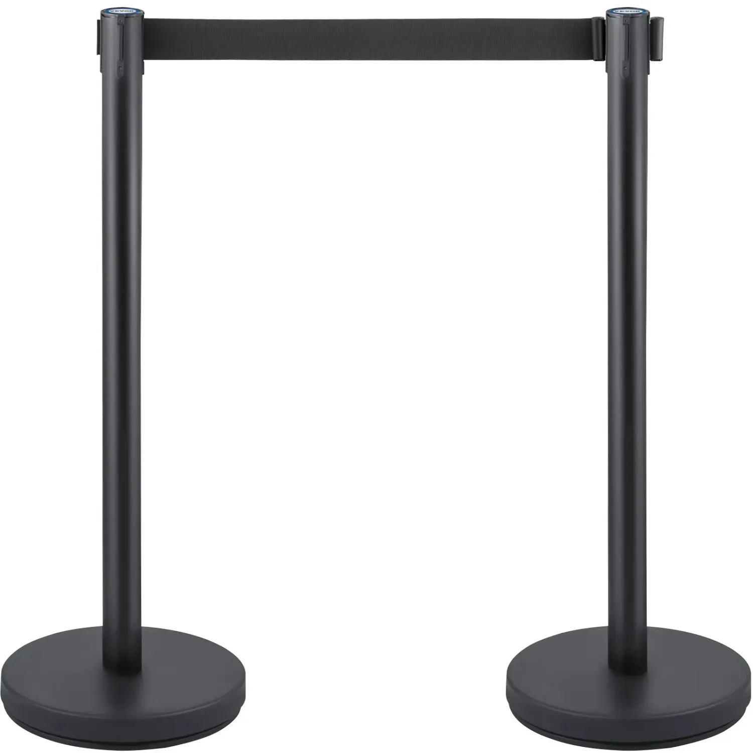 6 Piece Crowd Control Stanchion Set with Retractable Belt