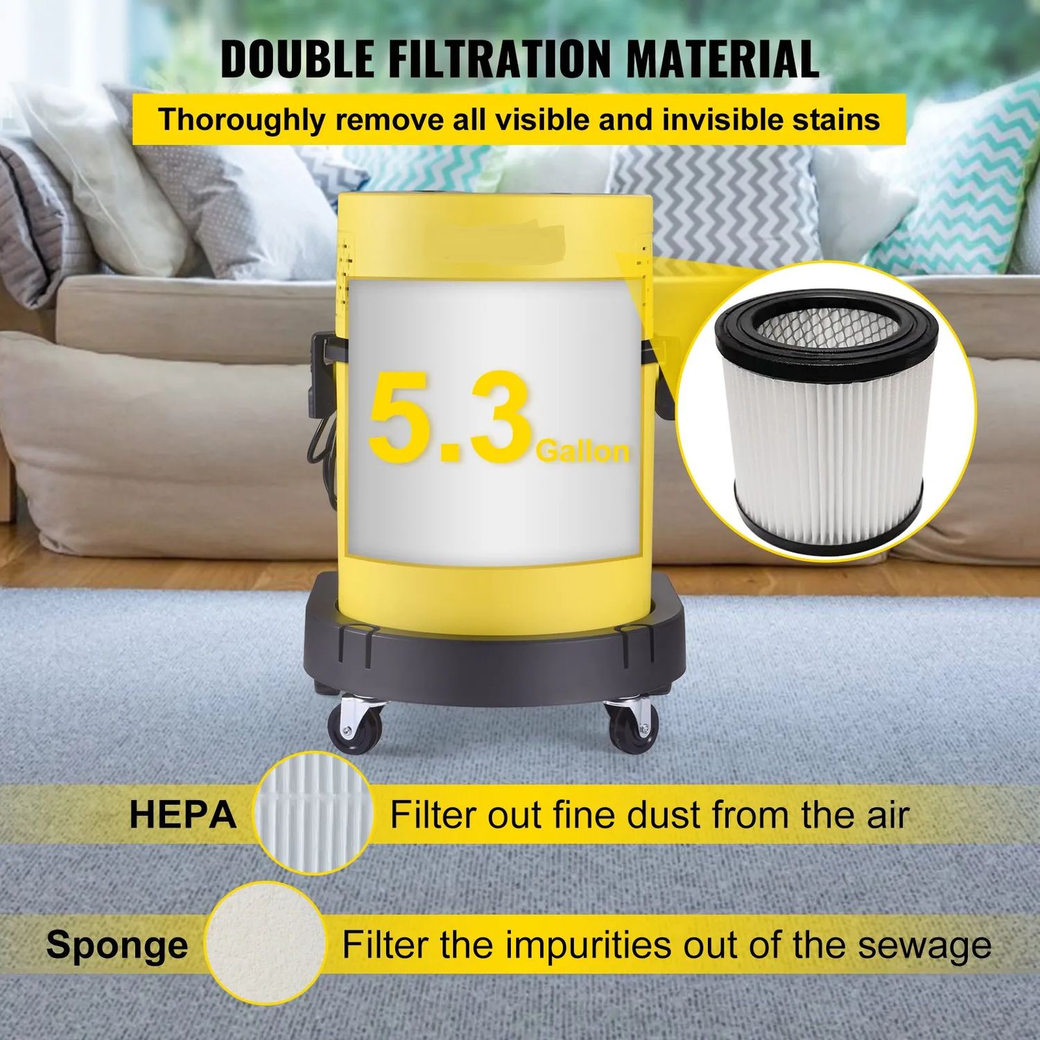 Powerful 4-in-1 Wet &amp; Dry Vacuum Cleaner