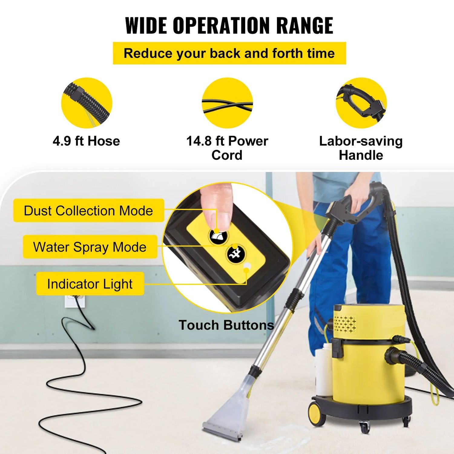 Powerful 4-in-1 Wet &amp; Dry Vacuum Cleaner