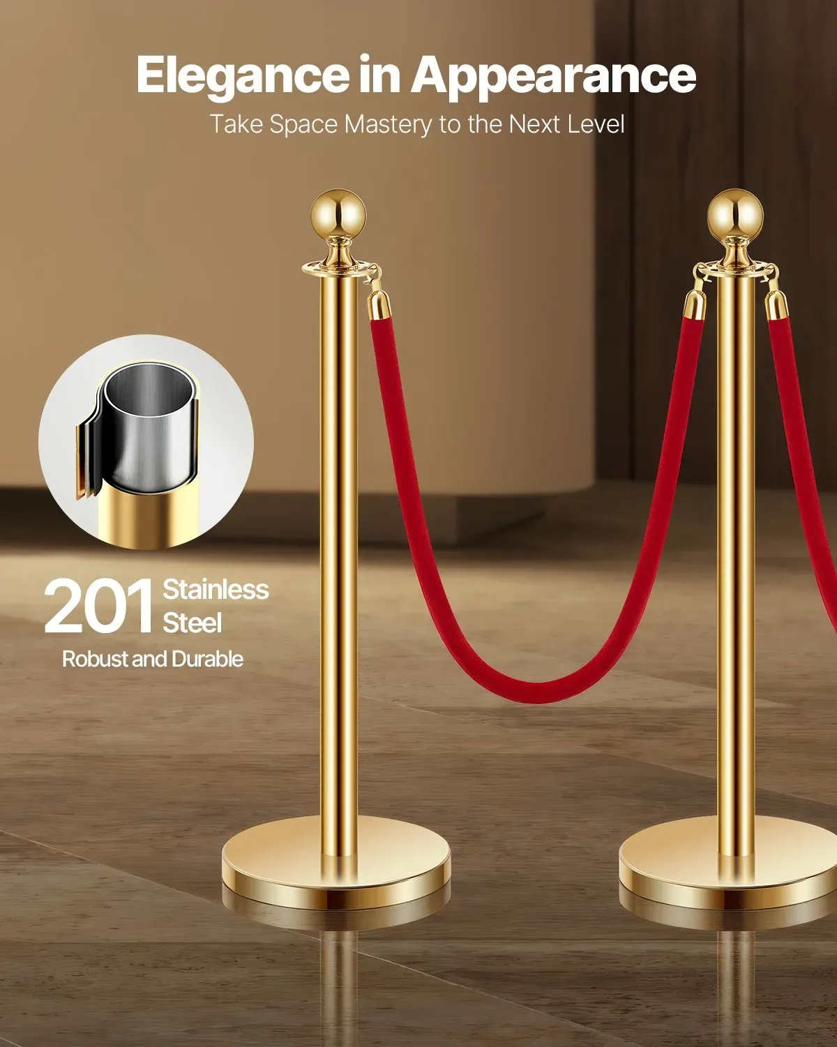 Stainless Steel Crowd Control Stanchions