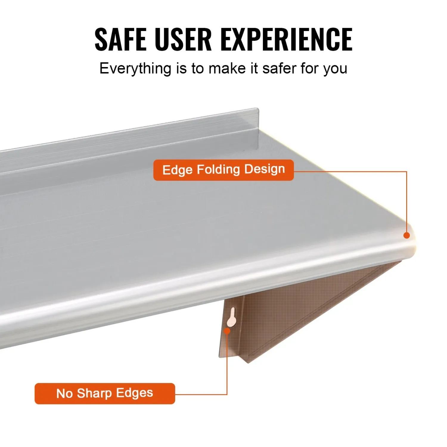 Stainless Steel Wall Shelf Commercial Kitchen