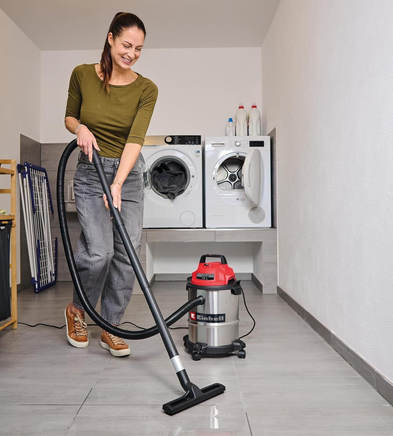 15L Wet and Dry Vacuum Cleaner 900W 15L Stainless Steel Tank