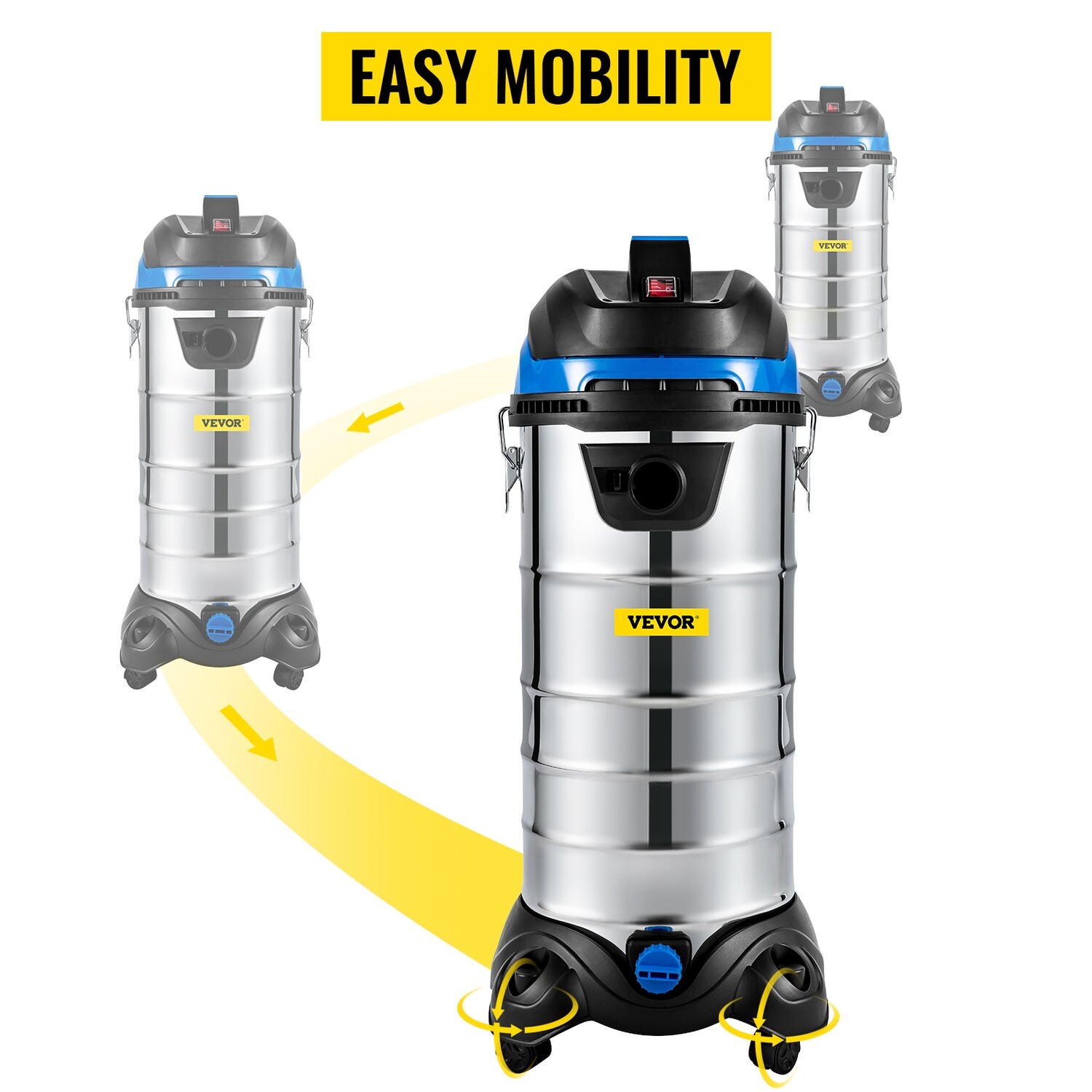 Wet Dry Dust Extractor Vacuum Industrial 40L