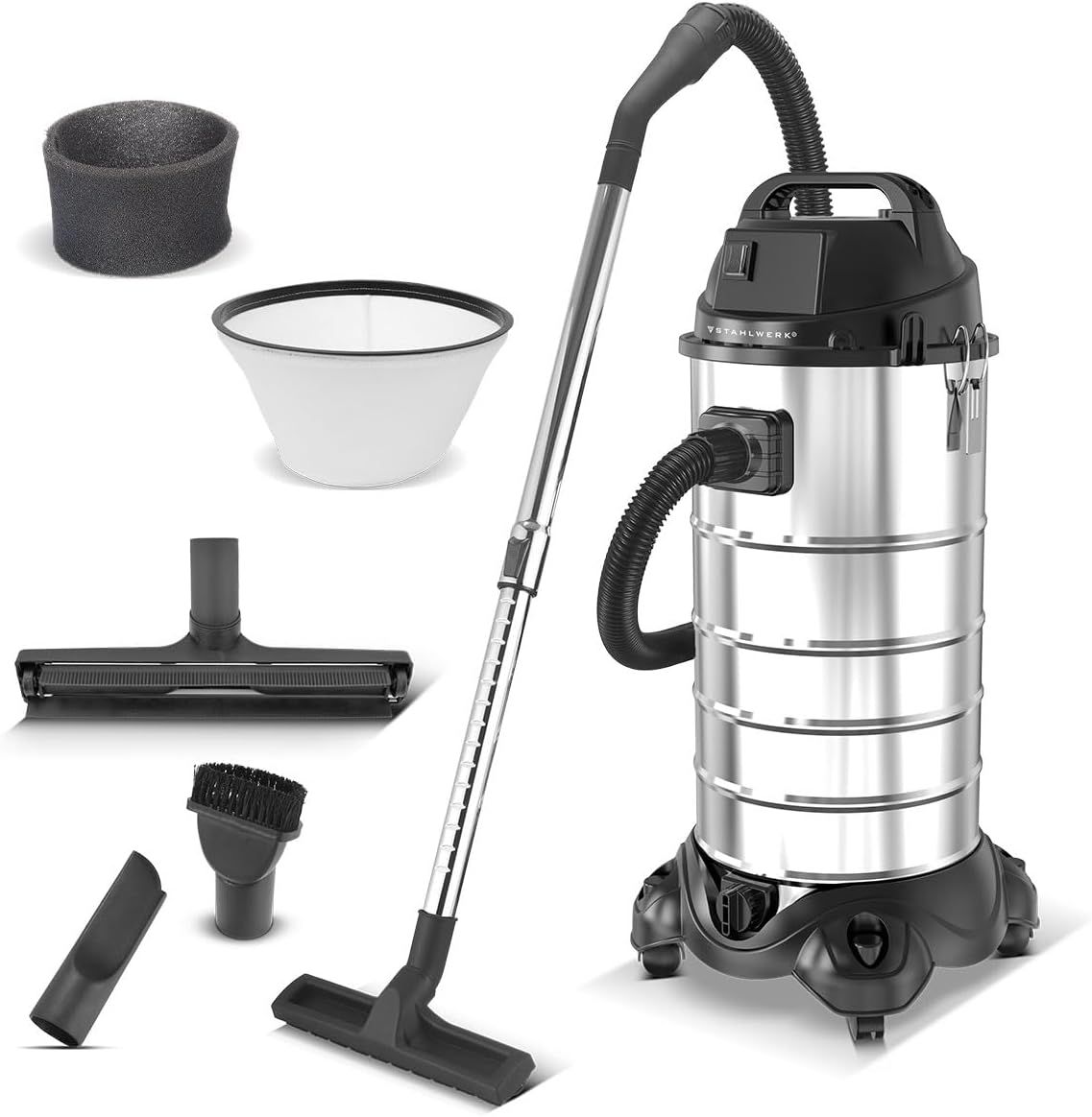 Wet Dry Dust Extractor Vacuum Industrial 40L